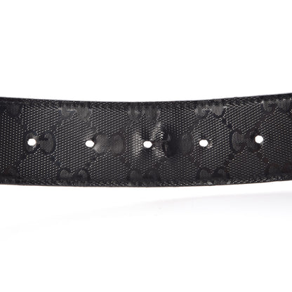 Gucci Imprime Monogram Interlocking G Belt 90 36 Black 9 of 12
