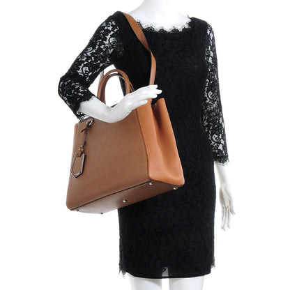Fendi Vitello Elite Regular 2Jours Tote Orzo 2 of 11