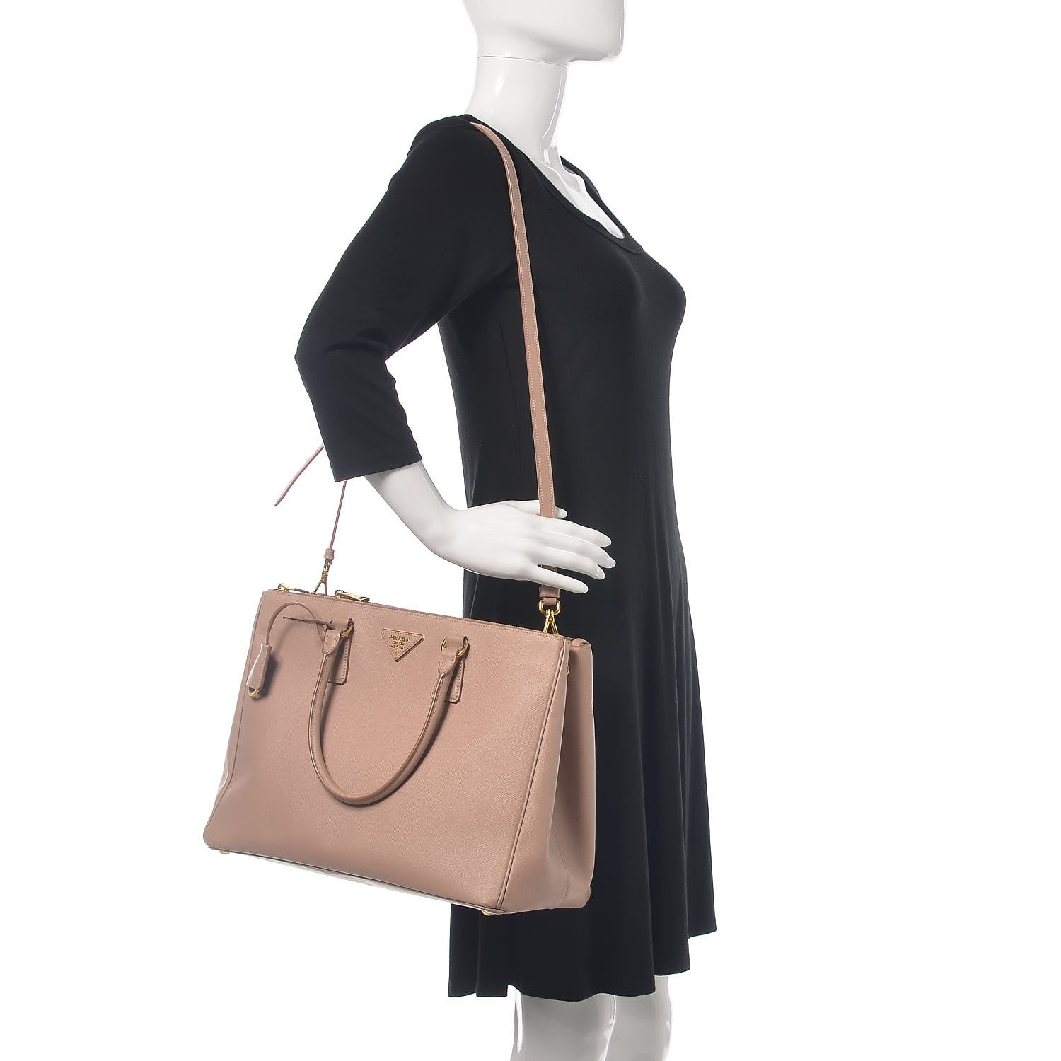 Prada Saffiano Medium Galleria Double Zip Tote Cammeo 2 of 16