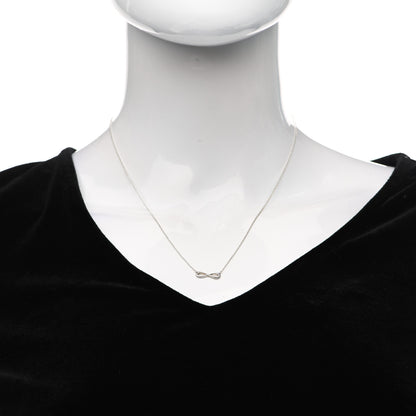 Tiffany Sterling Silver Mini Infinity Pendant Necklace 2 of 6