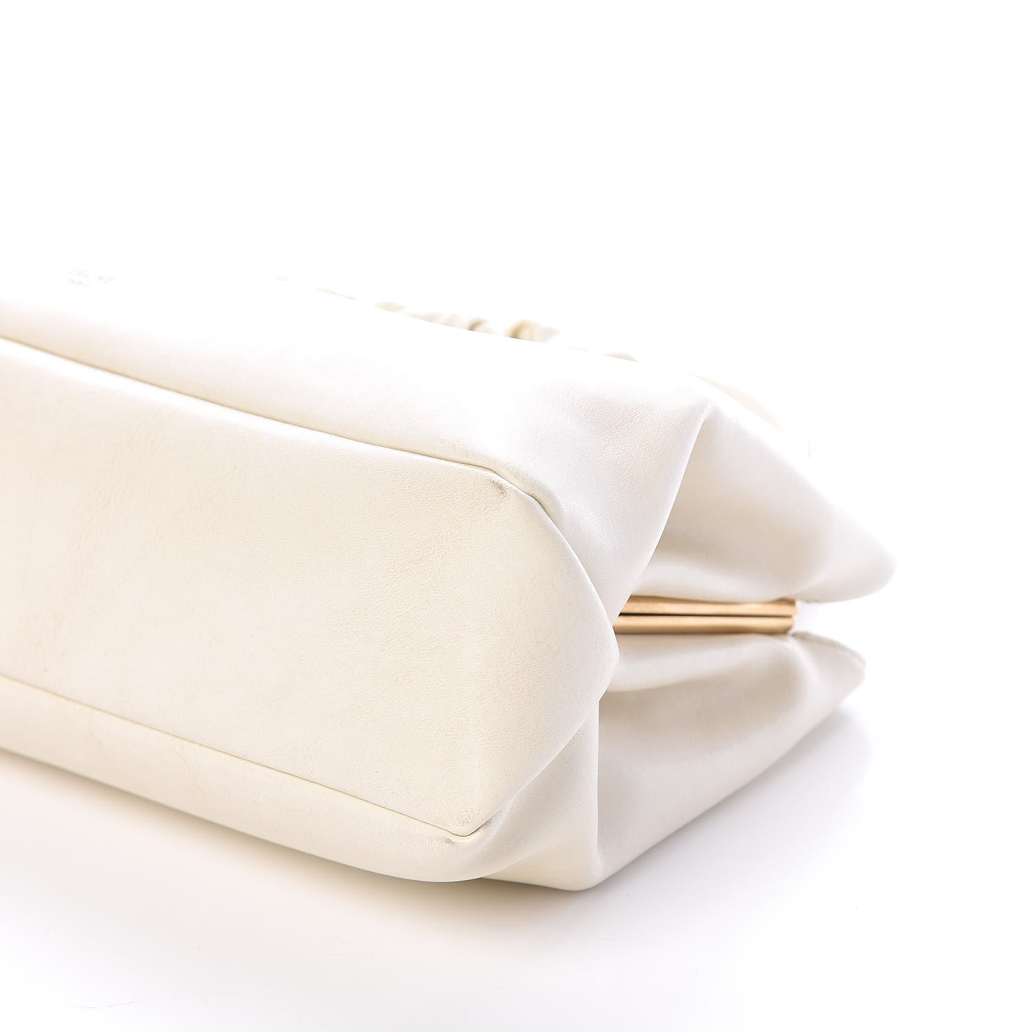 Celine Smooth Calfskin Eyelet Small Top Handle Bag White 9 of 10