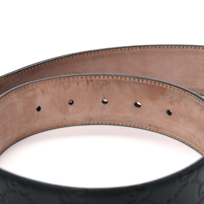 Gucci Guccissima Signature Interlocking G 40mm Belt 85 34 Black 4 of 5