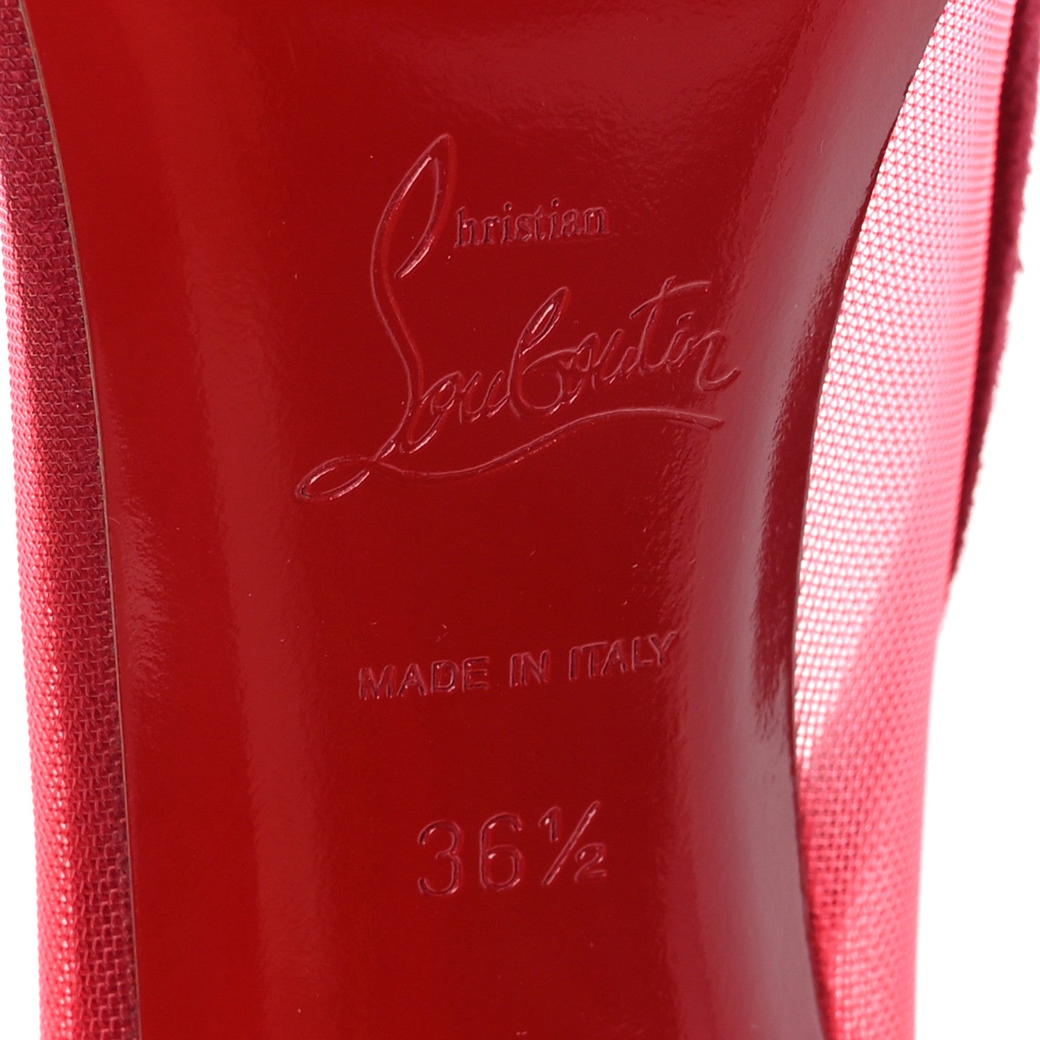 Christian Louboutin Veau Velours Rete Galativi 85 Pumps 36.5 Persan 7 of 7