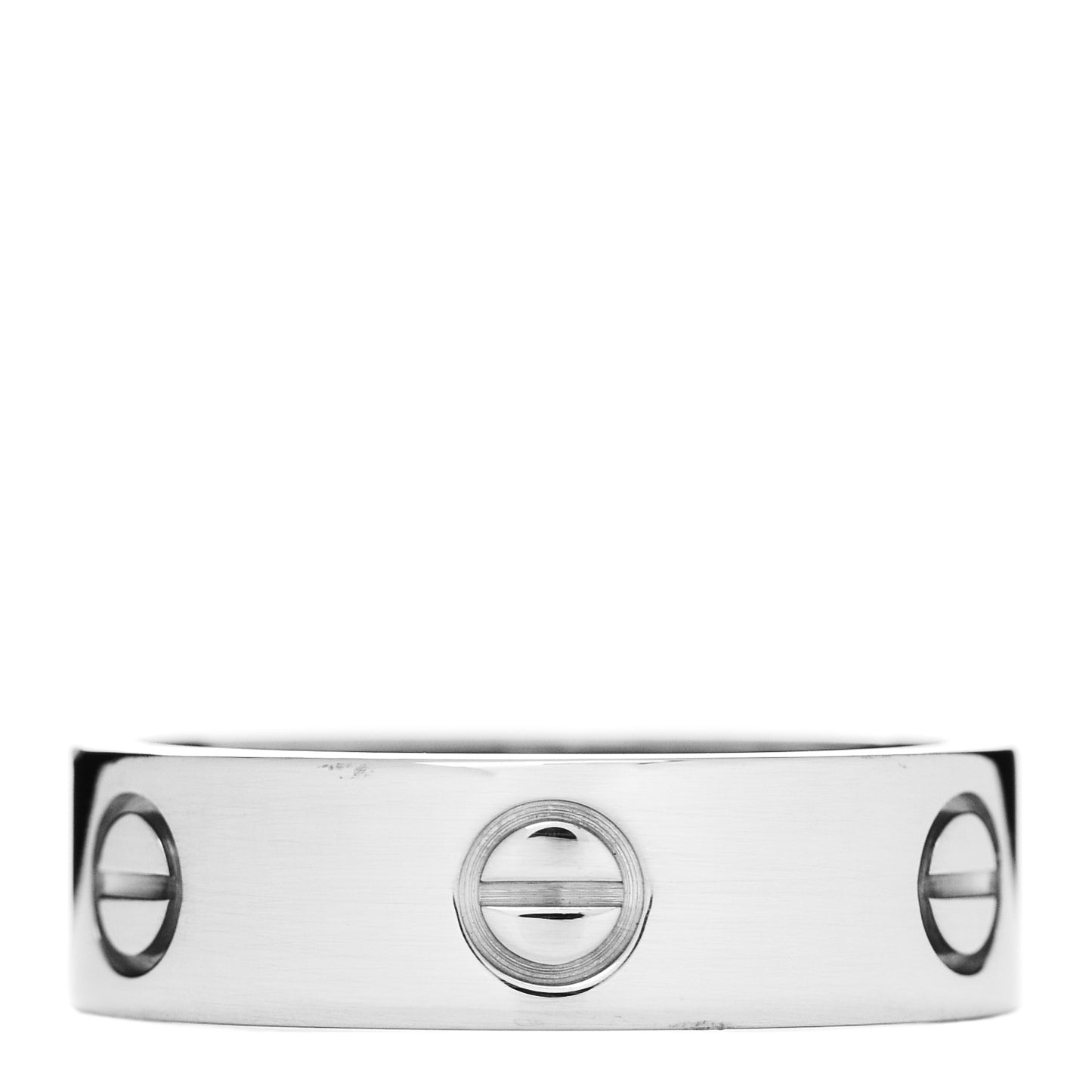 18K White Gold 5.5mm LOVE Ring 58 8.25
