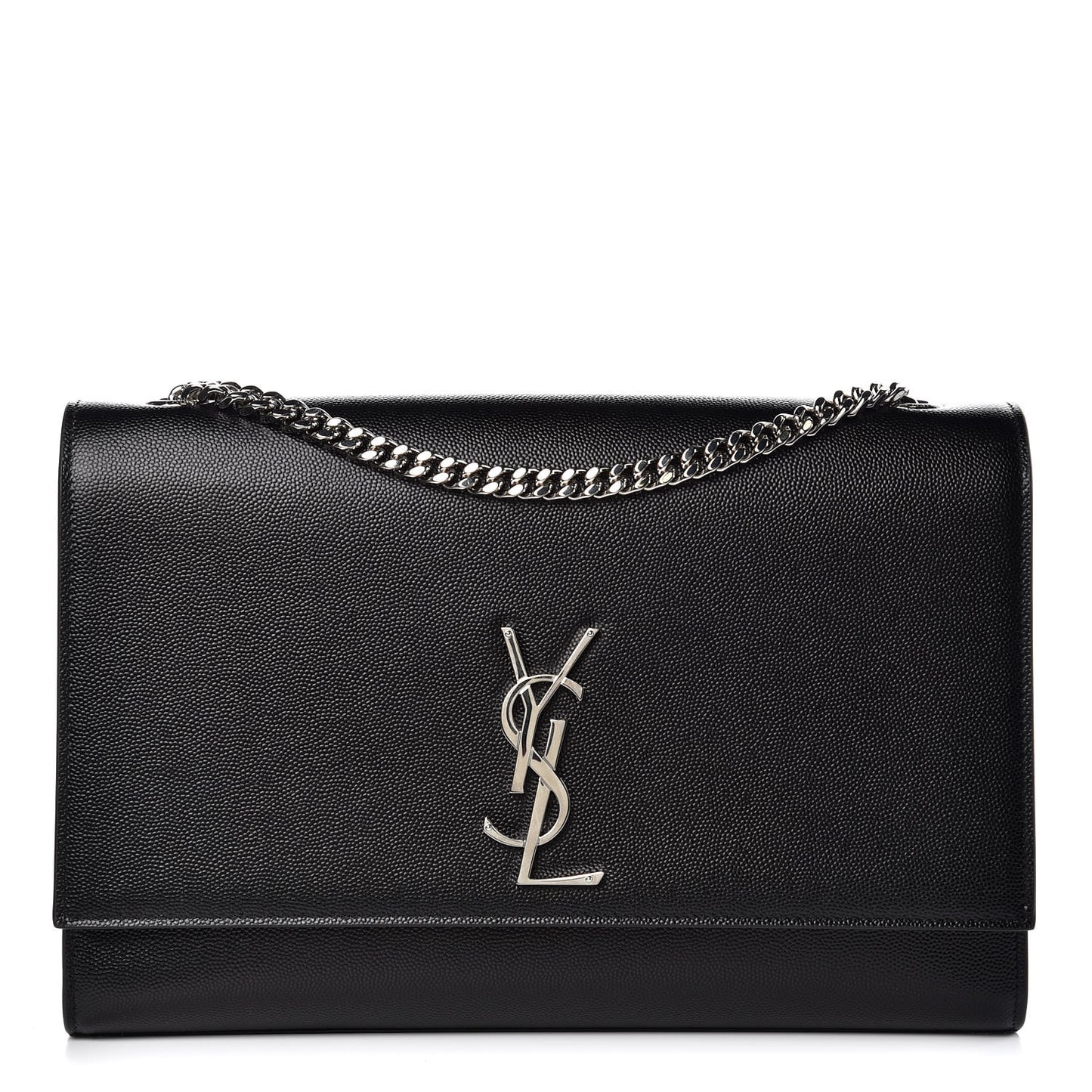 Grain De Poudre Large Classic Monogram Kate Satchel Black