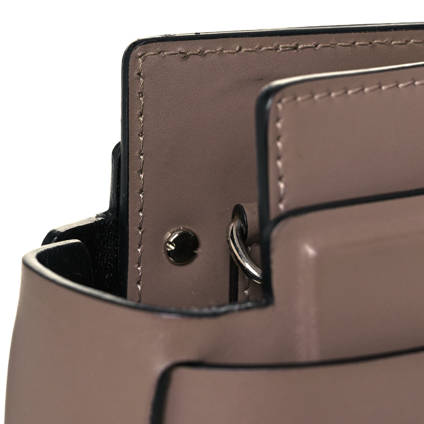 Smooth Calfskin Small Horizon Satchel Linen