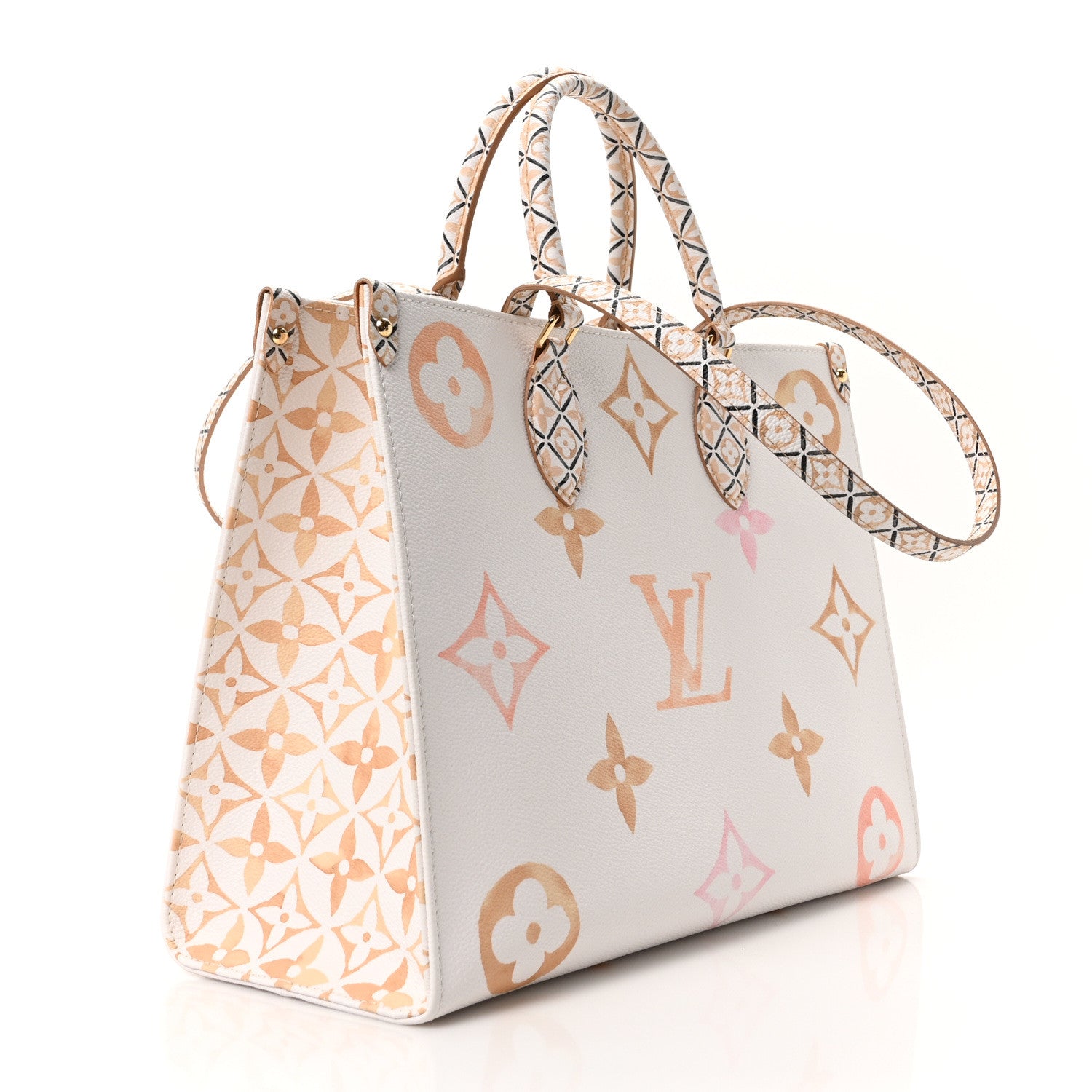 Louis Vuitton Monogram Giant By The Pool 2.0 Onthego MM Beige 3 of 9