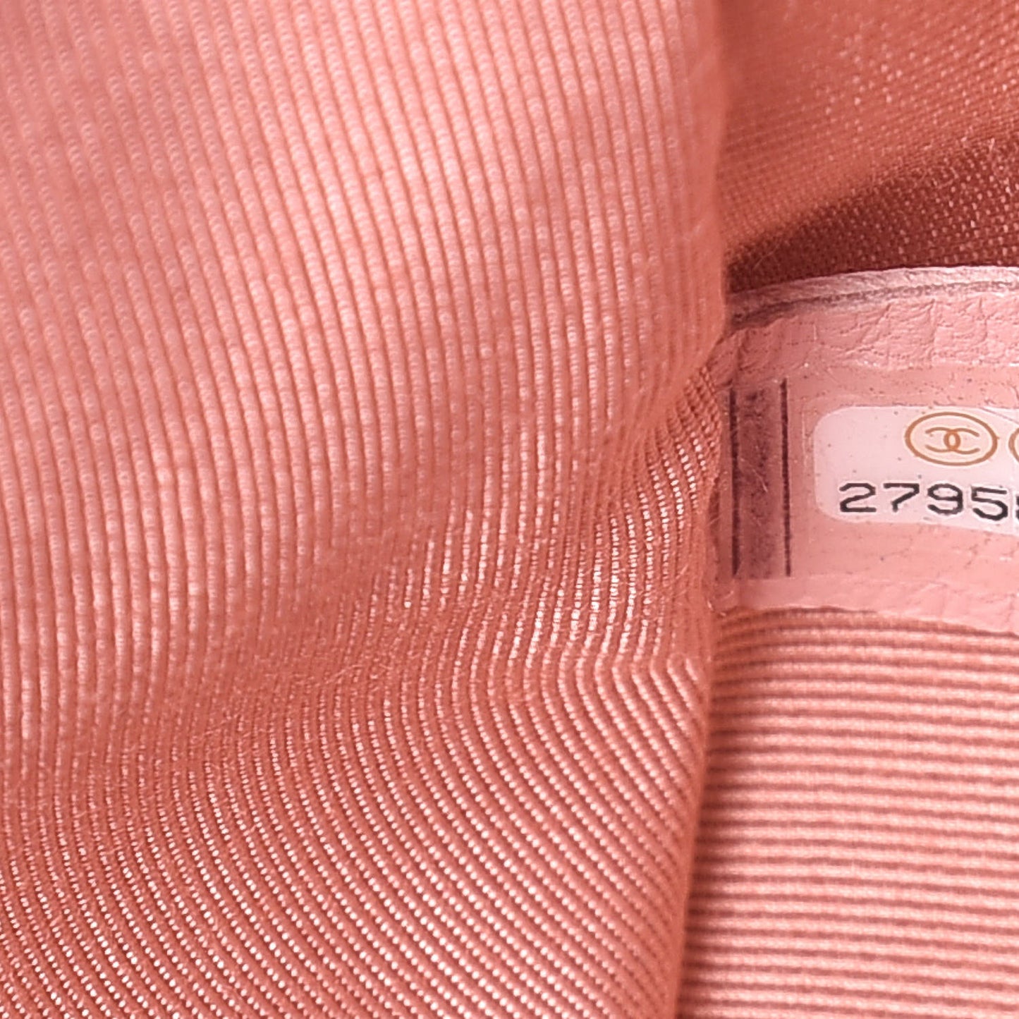 Tweed Medium Pearl Handle Flap Pink Beige Orange Ecru