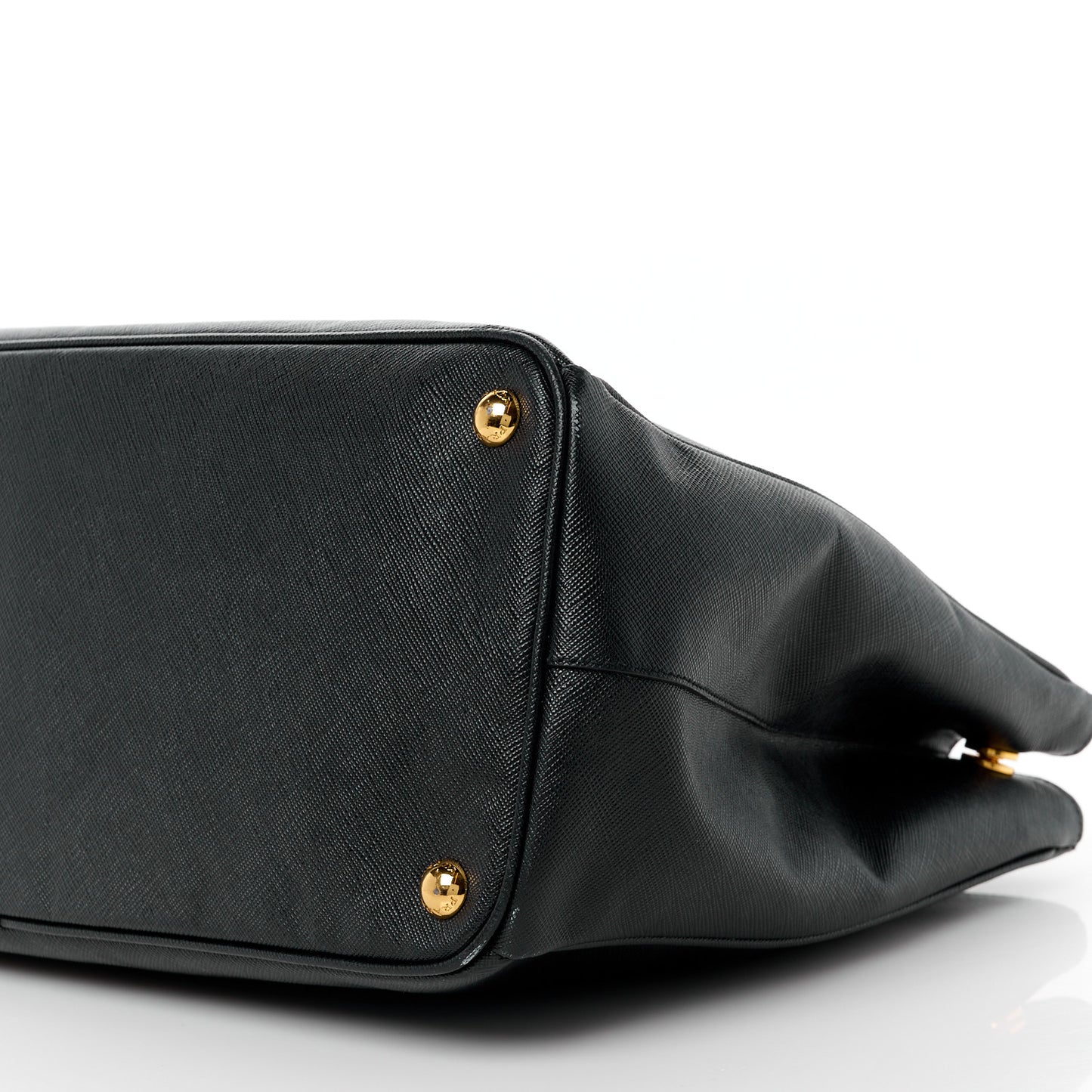 Saffiano Large Galleria Double Zip Tote Black