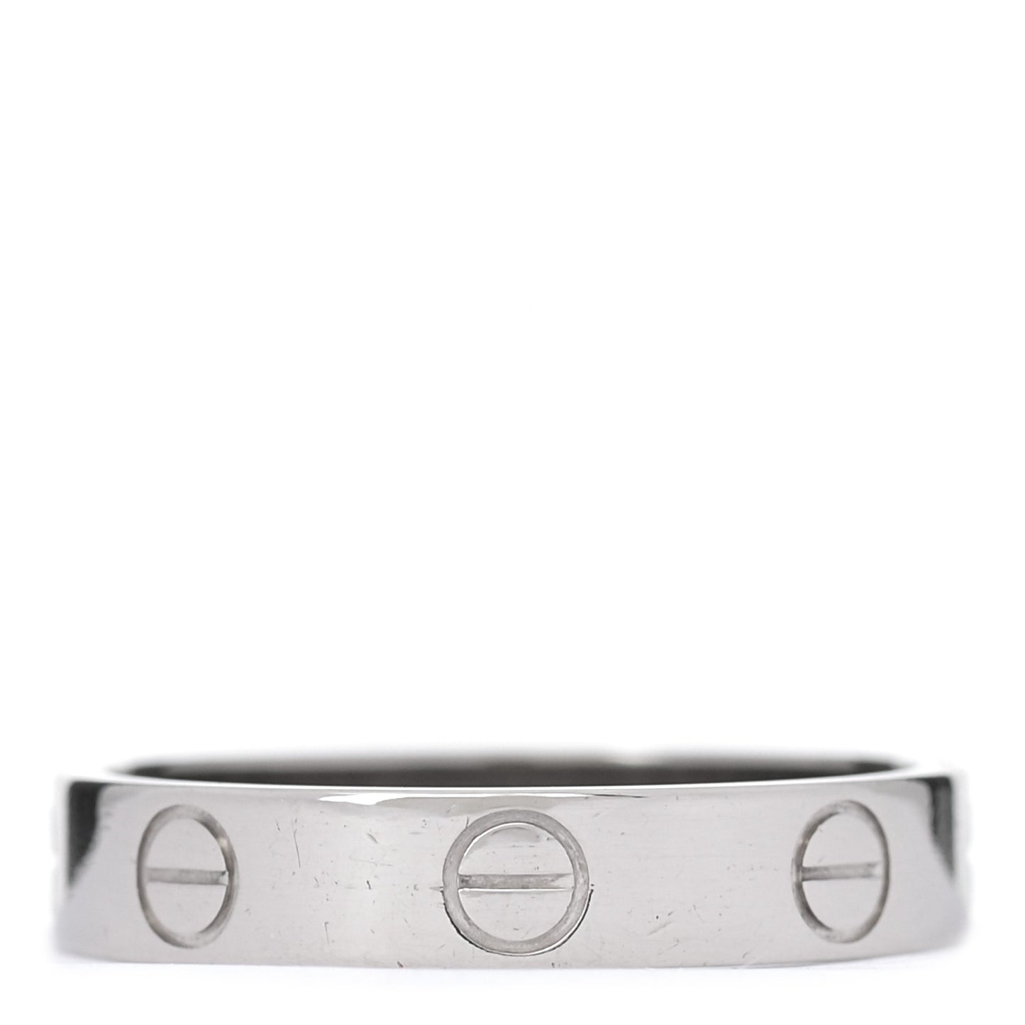 18K White Gold 3.5mm LOVE Wedding Band Ring 51 5.75