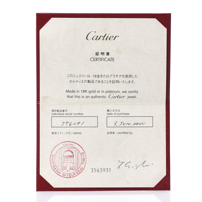 Cartier 18K White Gold 5.5mm LOVE Ring 51 5.75 5 of 5