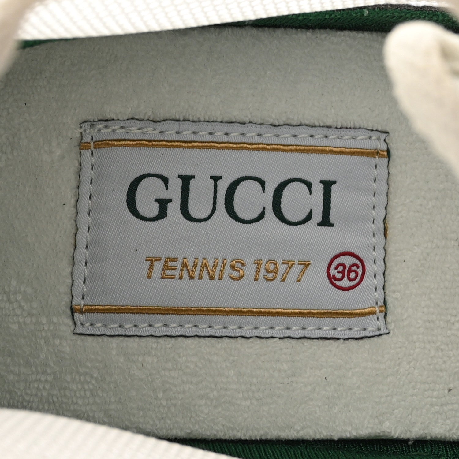 Gucci Mesh Web Womens 1977 Tennis High Top Sneakers 36 Great White Mystic White 8 of 9