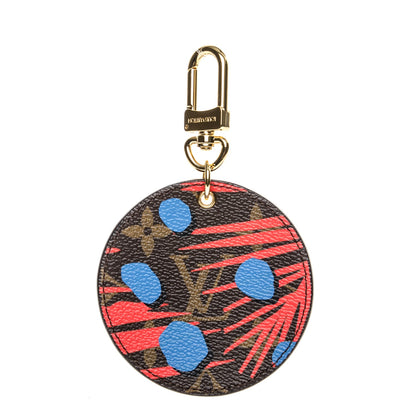 Louis Vuitton Monogram Jungle Dots Bag Charm Key Holder Coquelicot Denim 1 of 4
