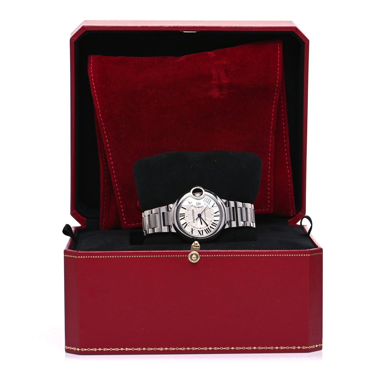 Stainless Steel 33mm Ballon Bleu De Cartier Automatic Watch