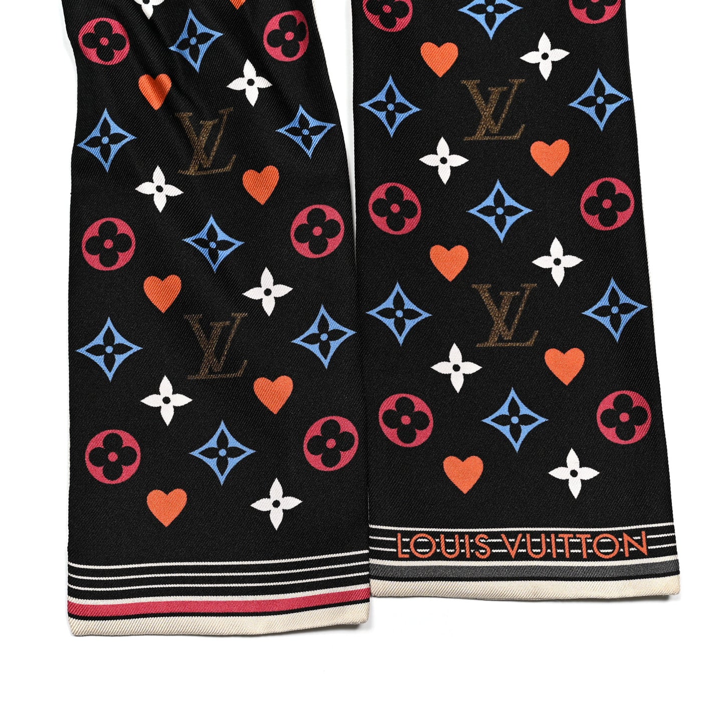 Silk Game On Bandeau Black White