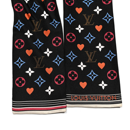 Louis Vuitton Silk Game On Bandeau Black White 2 of 4