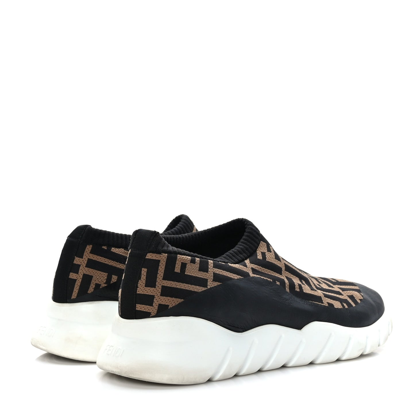 Jersey FF Mens Low Top Sock Sneakers 10 Black Tobacco