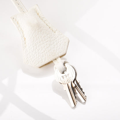 Hermes Taurillon Clemence Birkin 30 White 28 of 44
