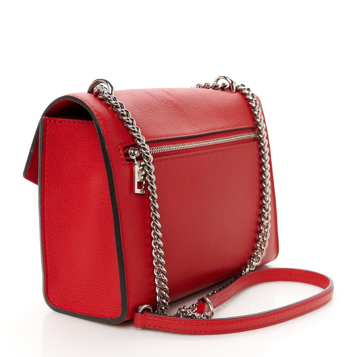 Soft Calfskin My Lockme Chain Bag BB Poppy