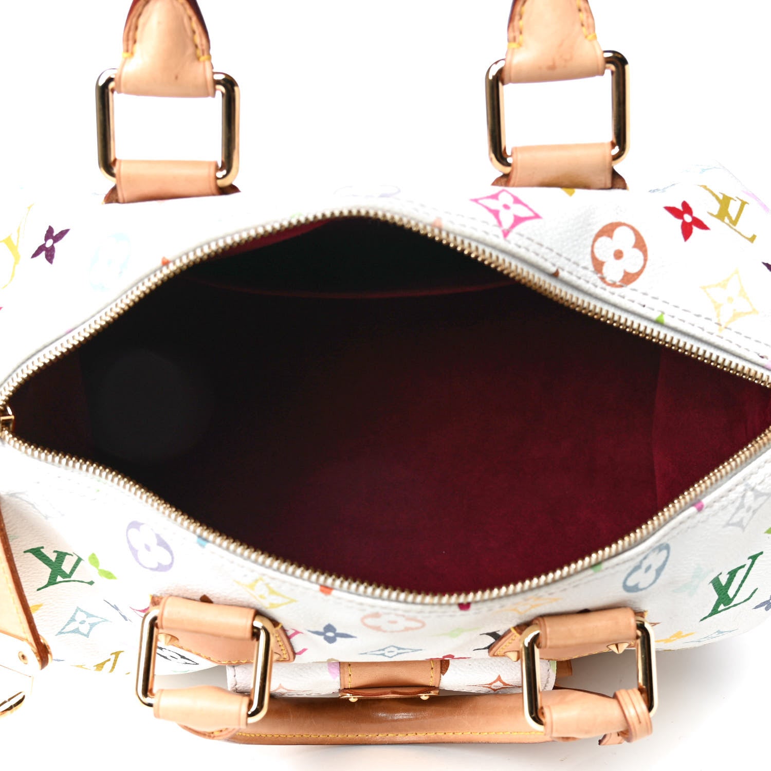Louis Vuitton Monogram Multicolor Speedy 30 White 5 of 7