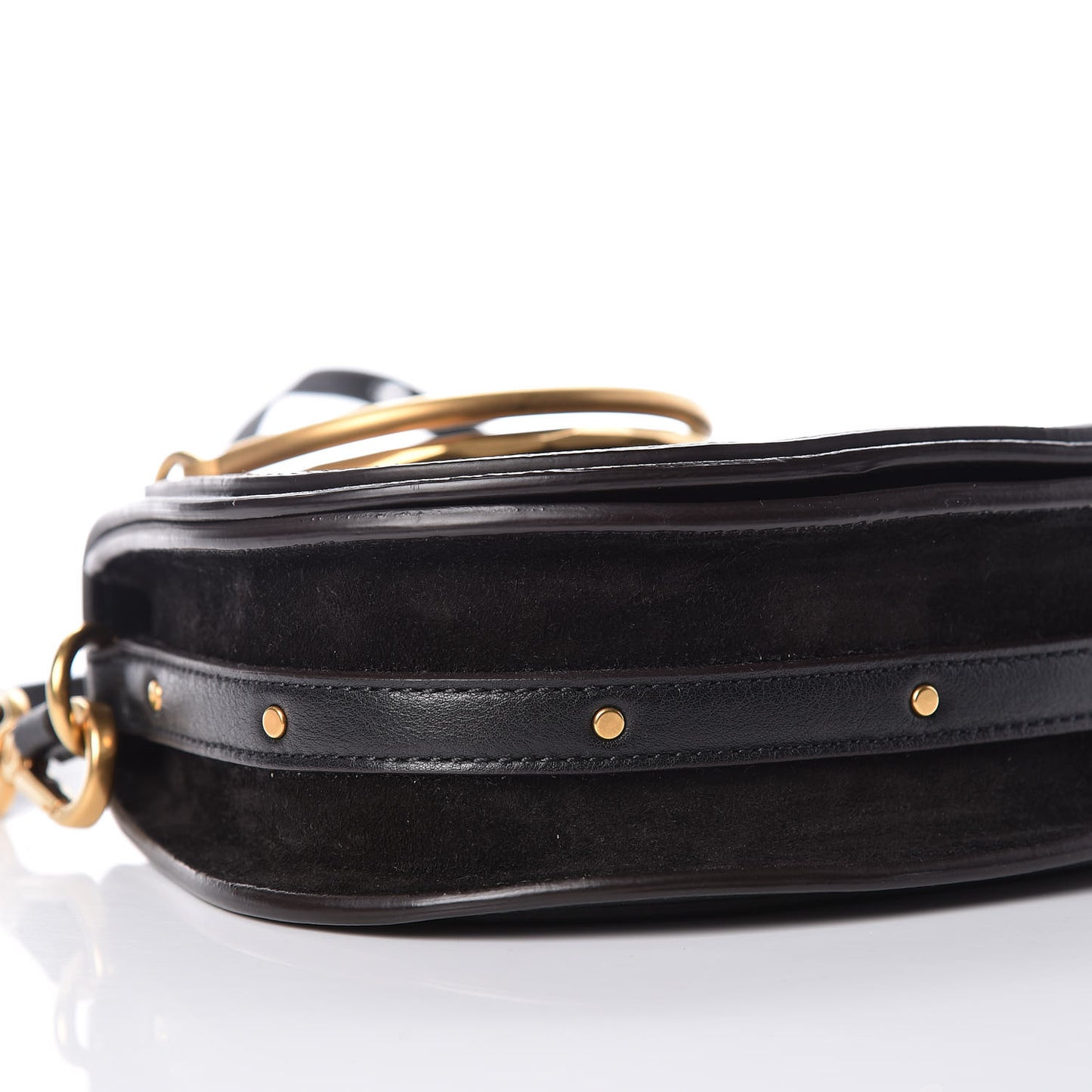 Calfskin Small Nile Bracelet Bag Black