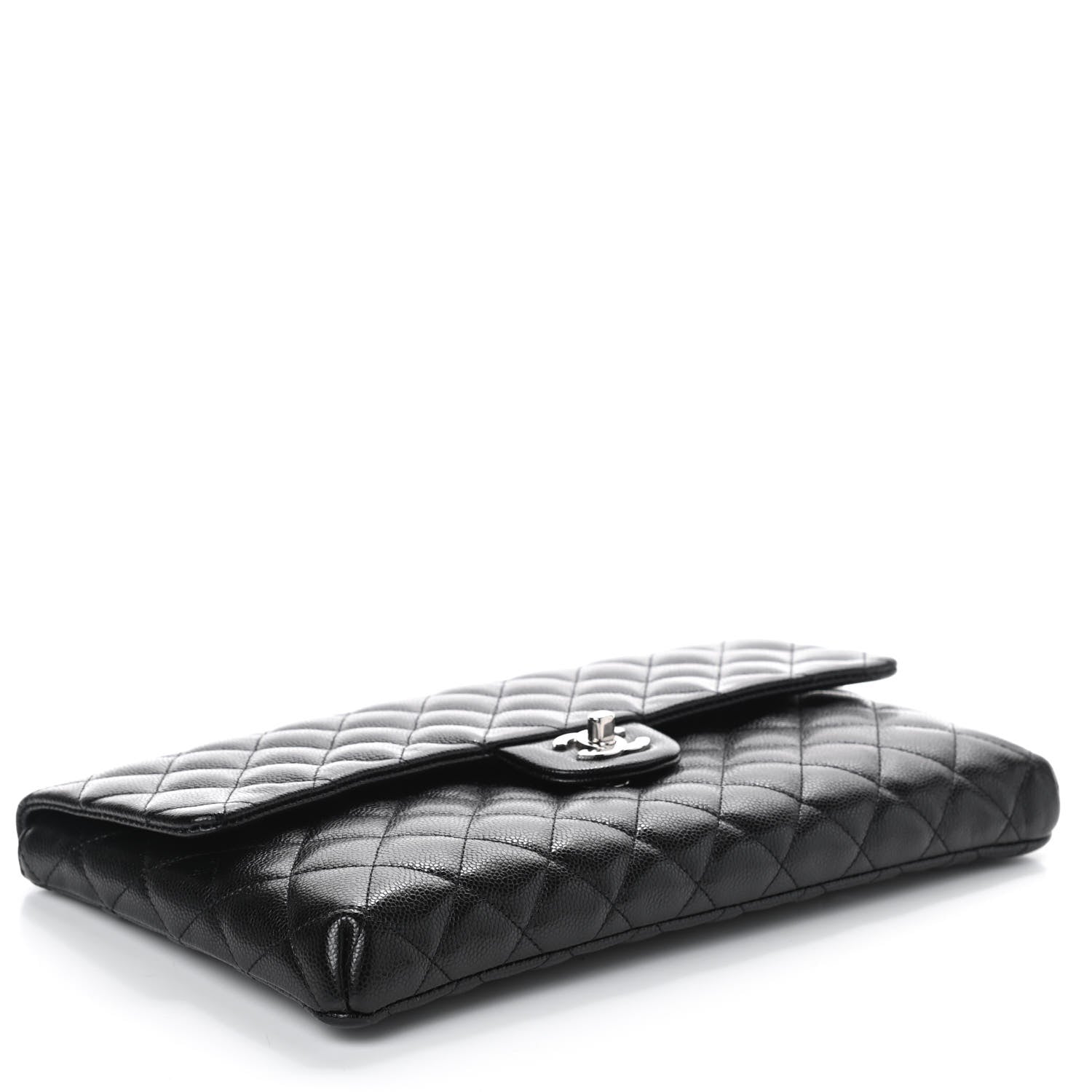 Chanel Caviar Quilted Flap Clutch Black 4 of 8