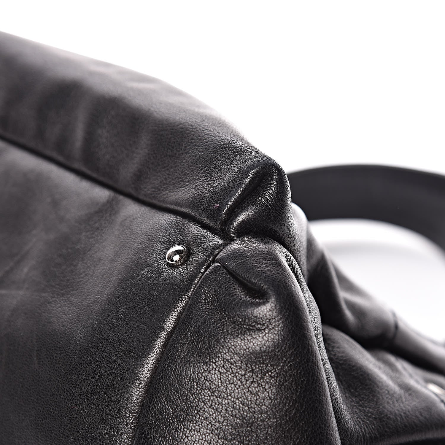 Chanel Lambskin Lax Accordion Hobo Black 16 of 17