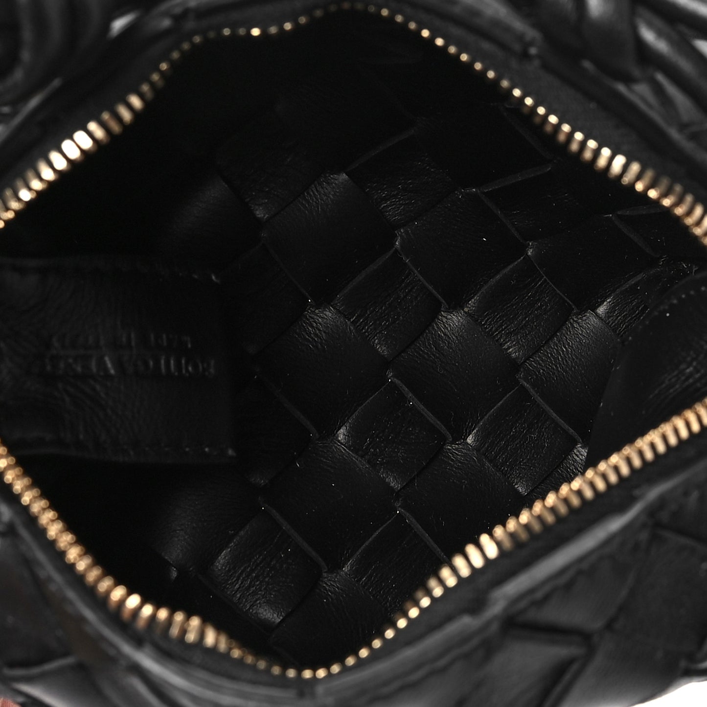 Nappa Intrecciato Candy Loop Camera Bag Black
