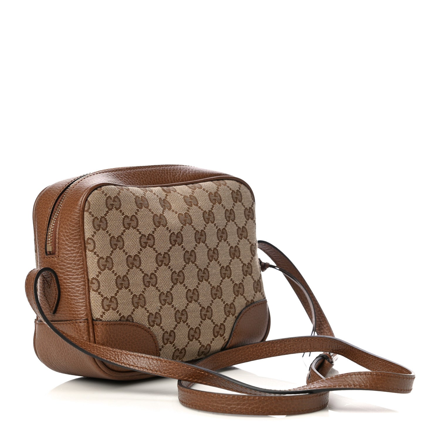 Gucci Monogram Mini Bree Messenger Bag Beige Tabacco 3 of 11