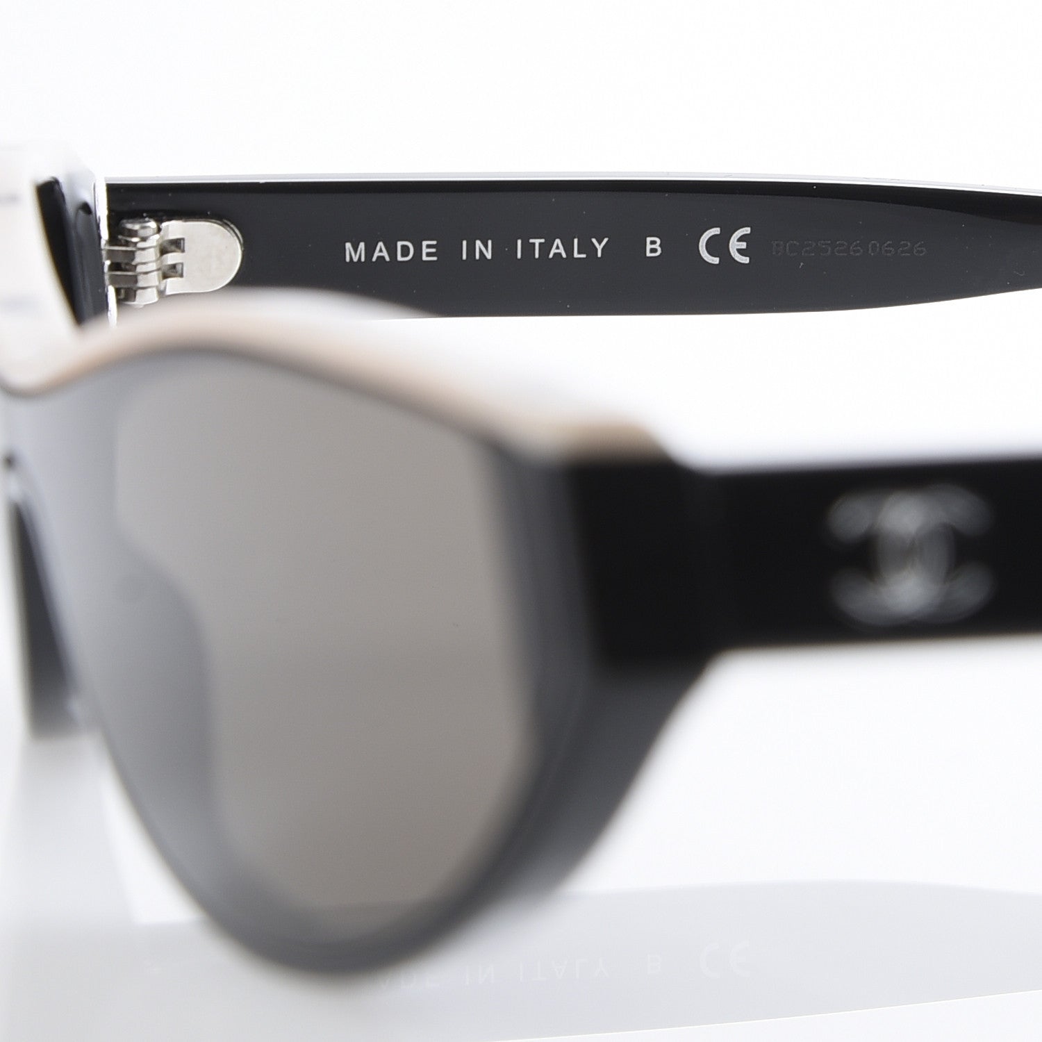 Chanel Acetate Oval Sunglasses 5415 Black 5 of 9