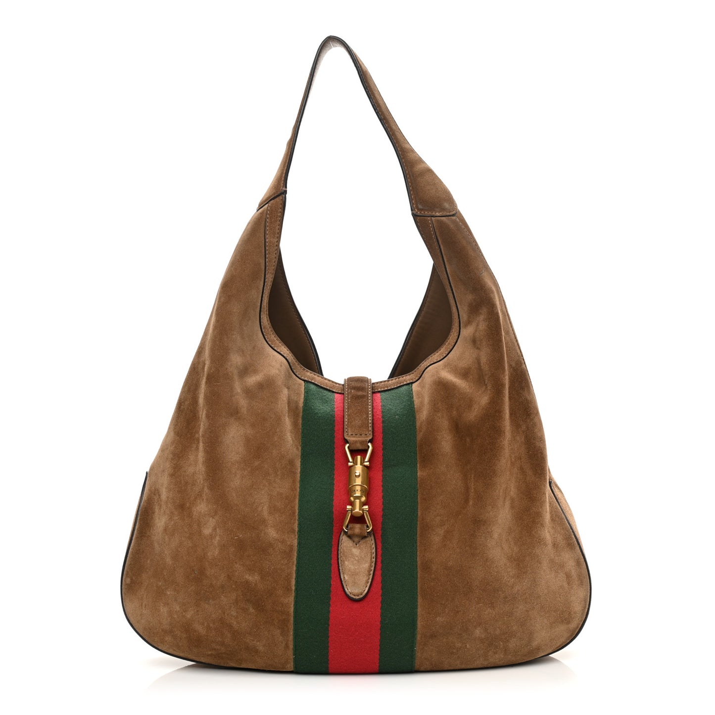 Suede Cudu Web Large Jackie Hobo Marron Glace