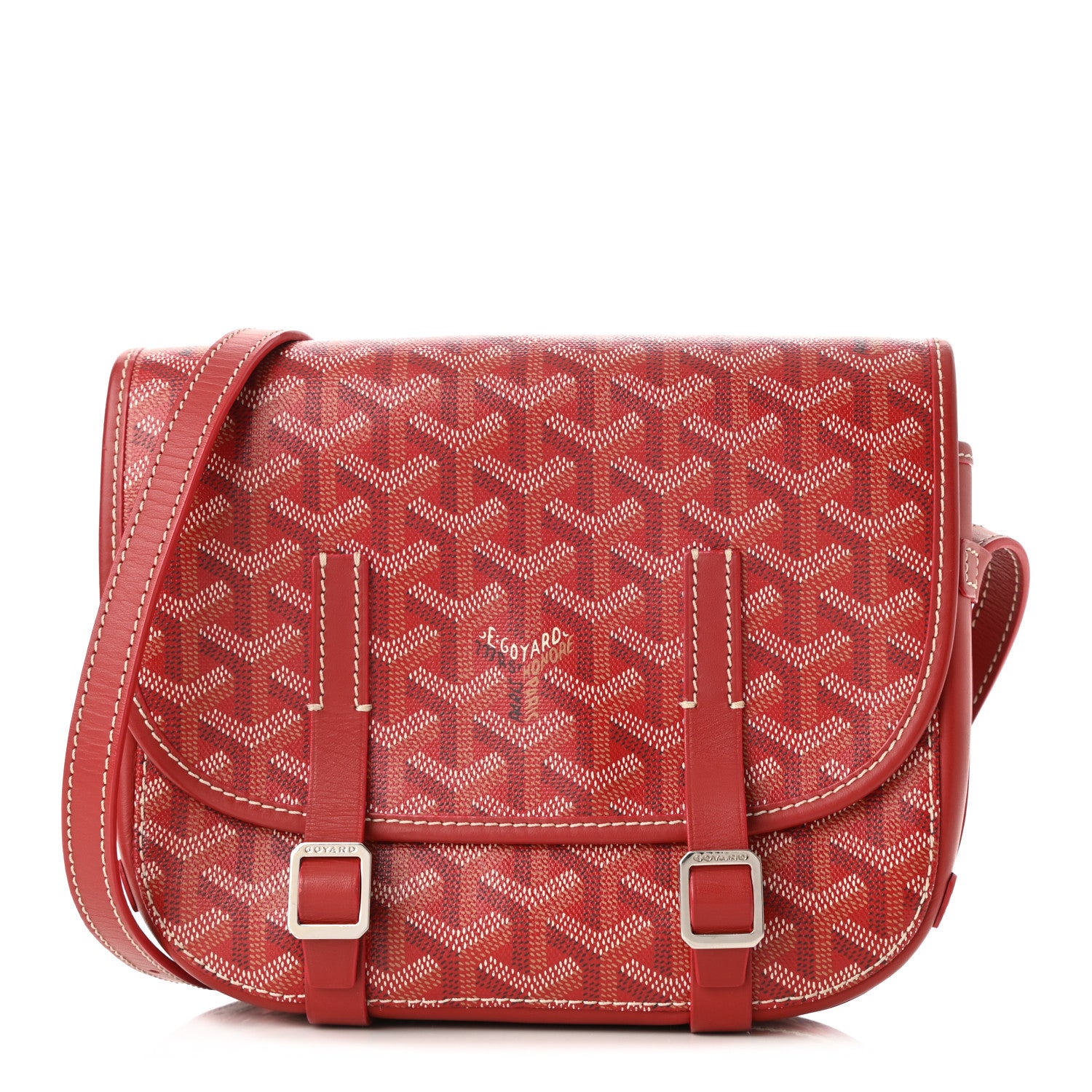 Goyard Goyardine Belvedere PM Messenger Bag Red 1 of 9