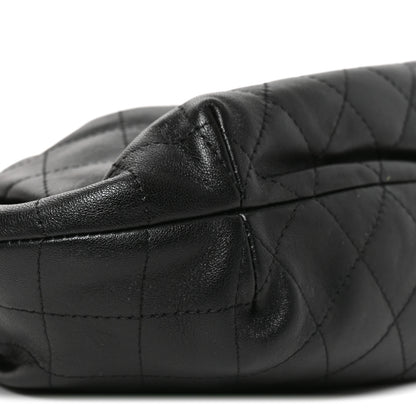 Chanel Lambskin Plexiglass Tortoise Shell Quilted Mini Pouch Black 9 of 10