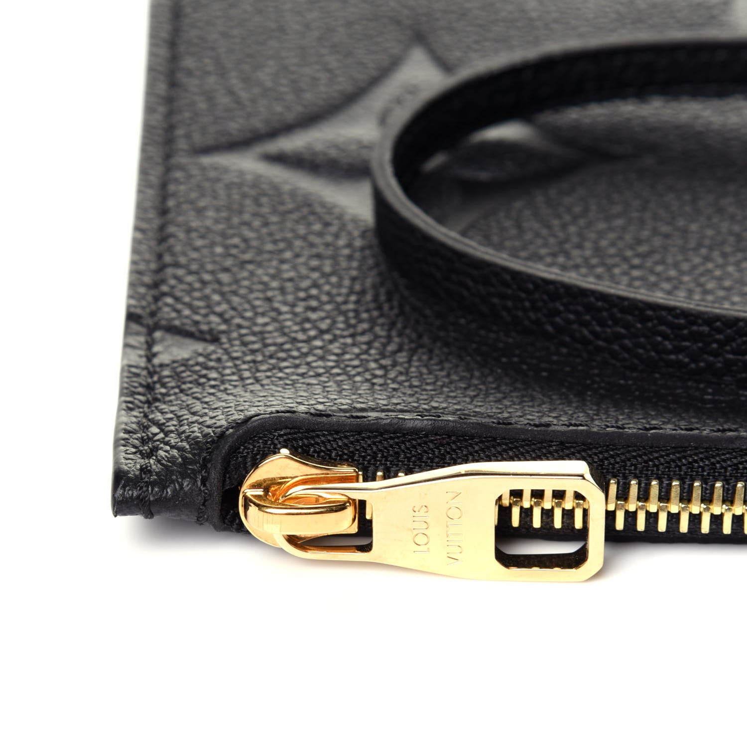 Louis Vuitton Empreinte Monogram Giant Neverfull MM Pochette Black 11 of 12