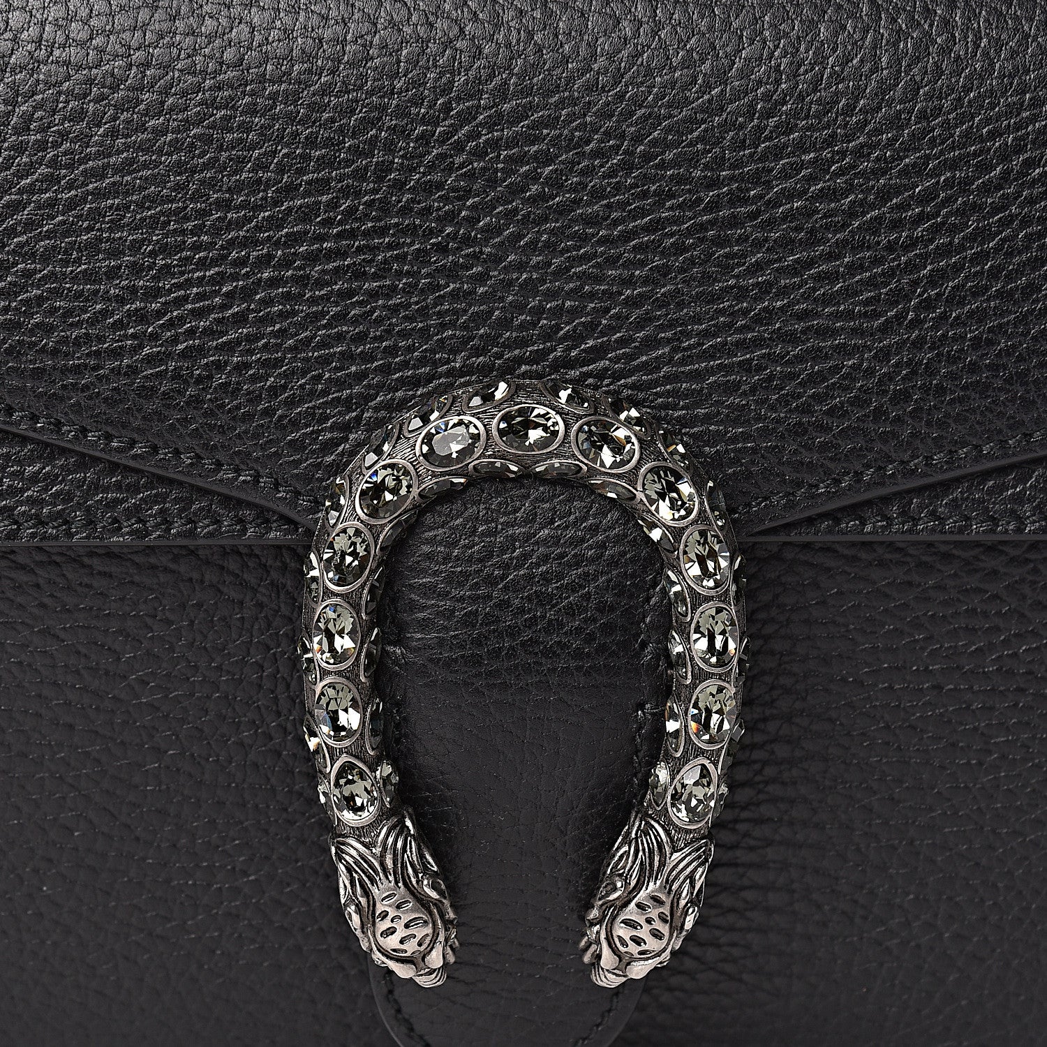 Gucci Pebbled Calfskin Small Dionysus Shoulder Bag Black 10 of 10