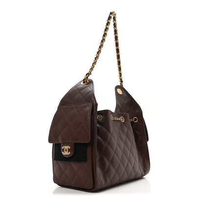 Chanel Caviar Quilted Small Chanel 25 Handbag Dark Brown 3 of 10