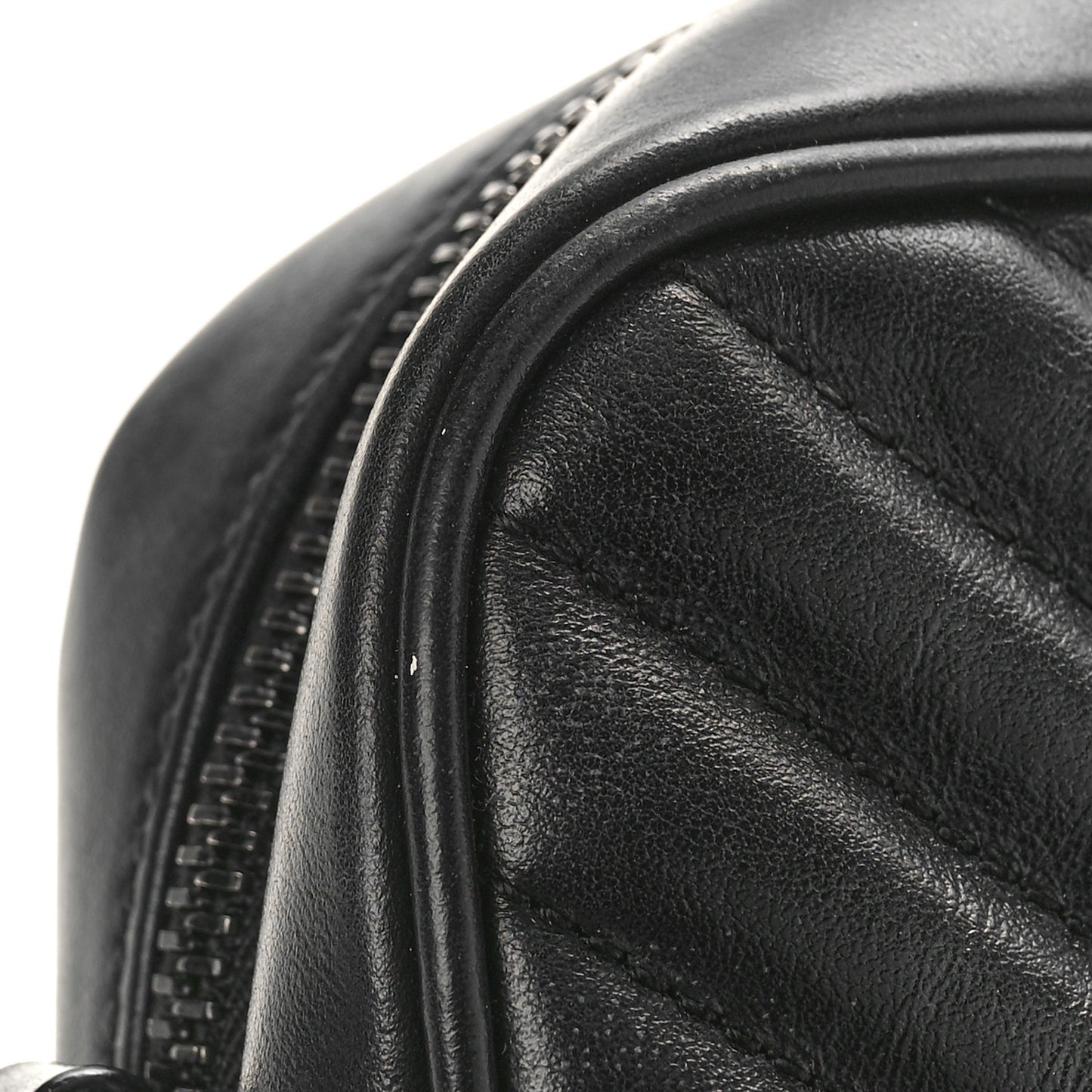 Calfskin Matelasse Monogram Monochrome Lou Camera Bag Black