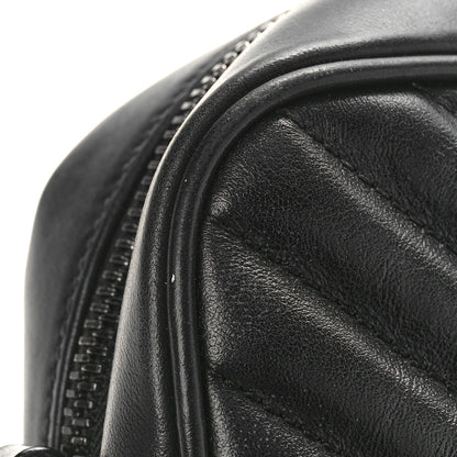 Saint Laurent Calfskin Matelasse Monogram Monochrome Lou Camera Bag Black 11 of 15