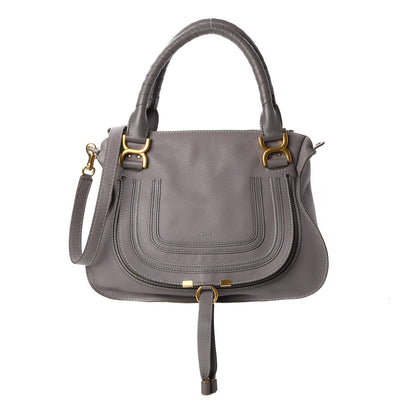 Chloe Calfskin Medium Marcie Satchel Cashmere Grey 1 of 8