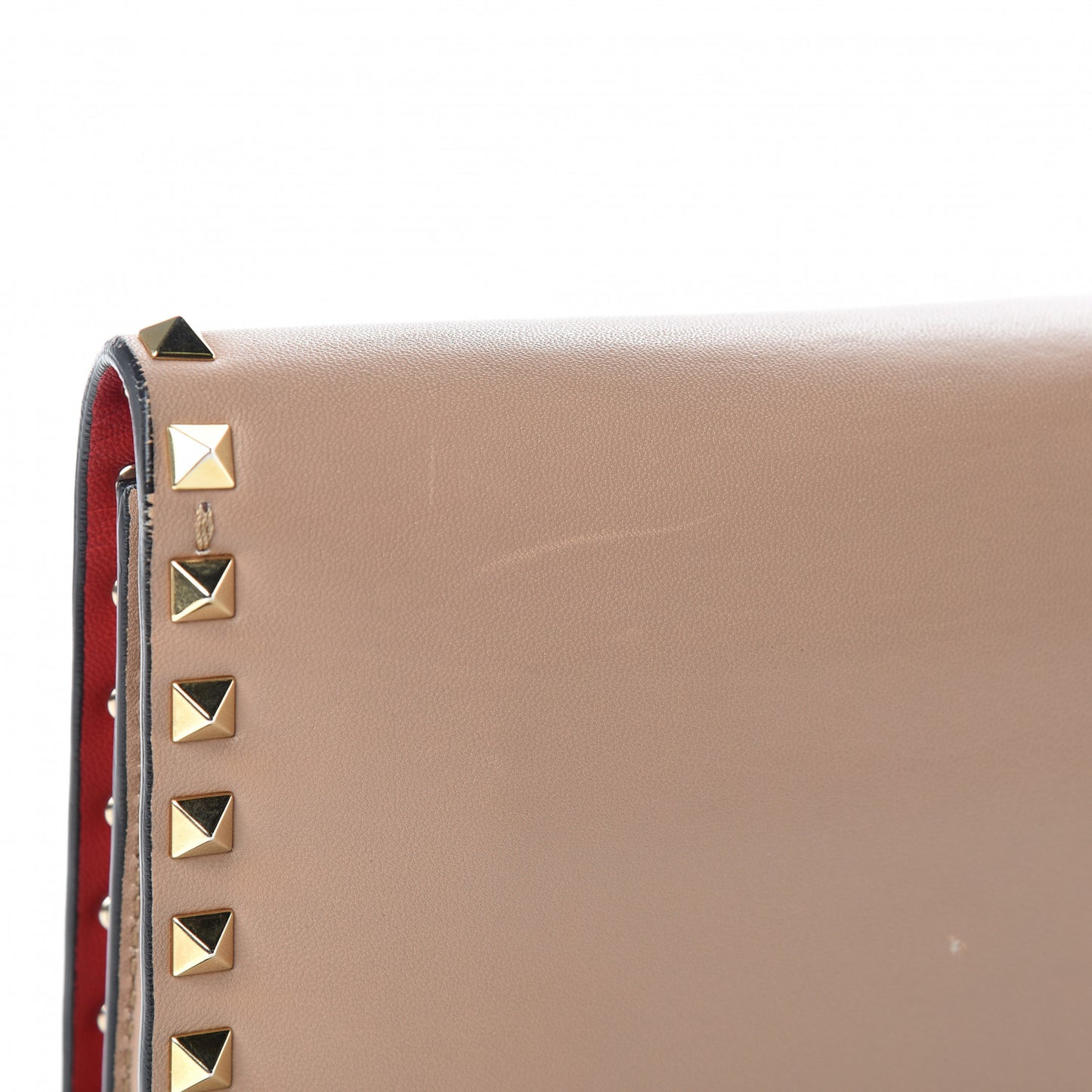 Nappa Rockstud Wristlet Clutch Alpaca