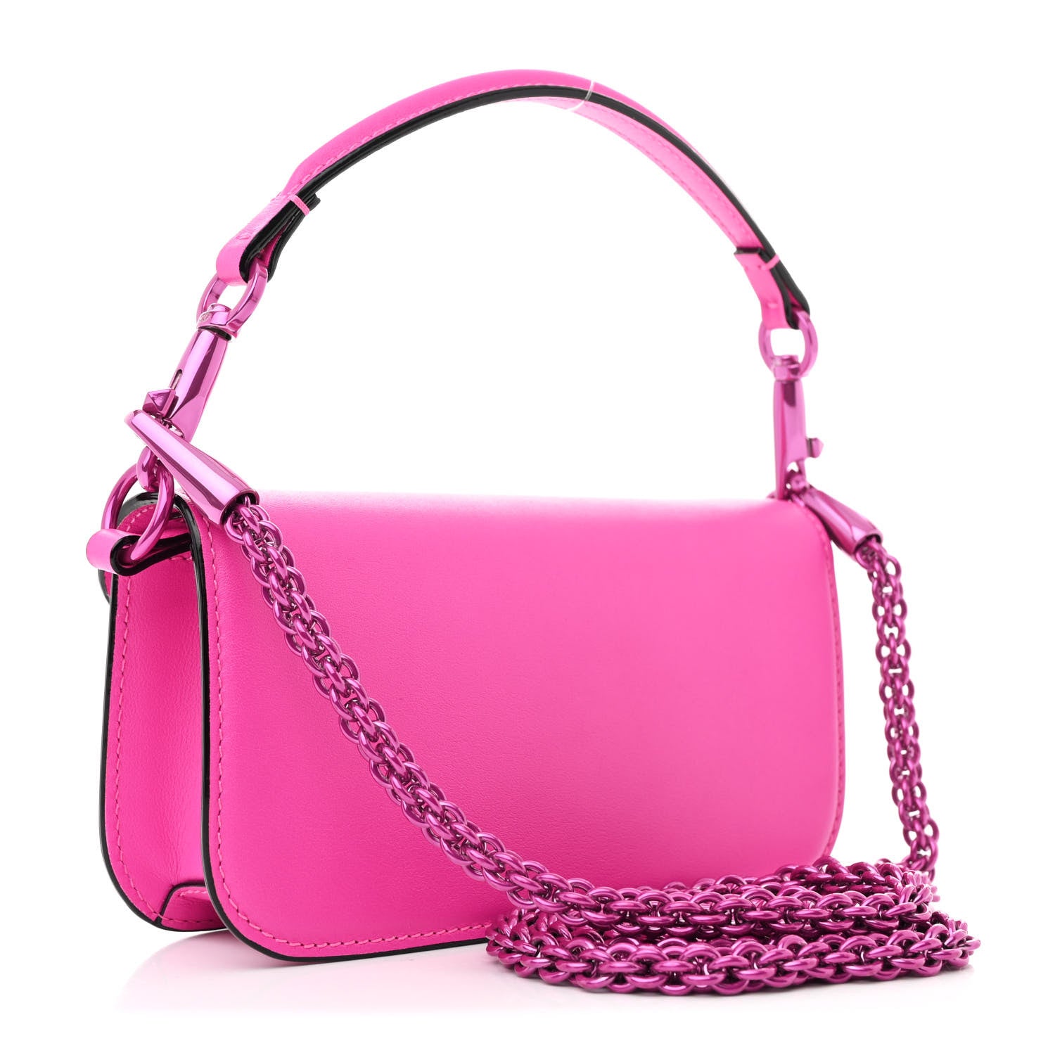 Valentino Garavani Calfskin Vlogo Small Loco Shoulder Bag Pink PP 3 of 11