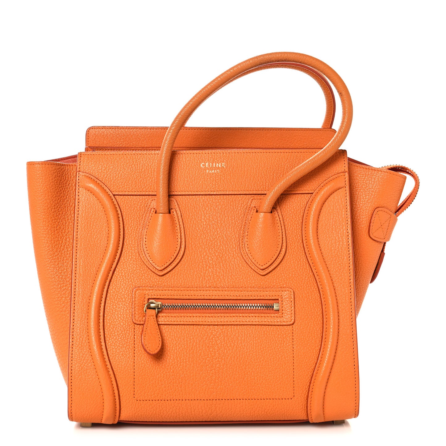 Goatskin Micro Luggage Light Orange