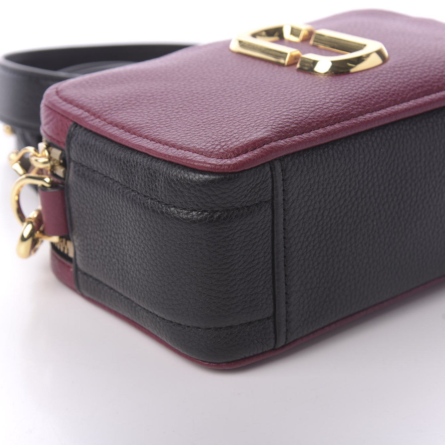 Supple Natural Grain Calfskin Softshot 21 Crossbody Bag Burgundy