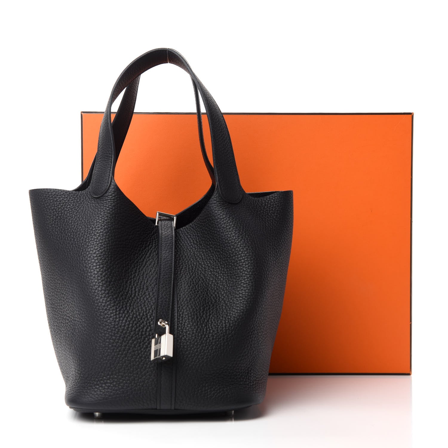Hermes Taurillon Clemence Picotin Lock 22 MM Black 11 of 11