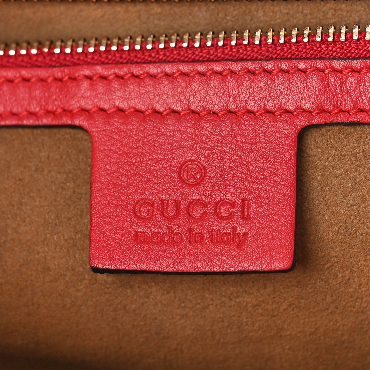 Gucci GG Supreme Monogram Calfskin Medium Padlock Shoulder Bag Beige Hibiscus Red New Rosette 6 of 10