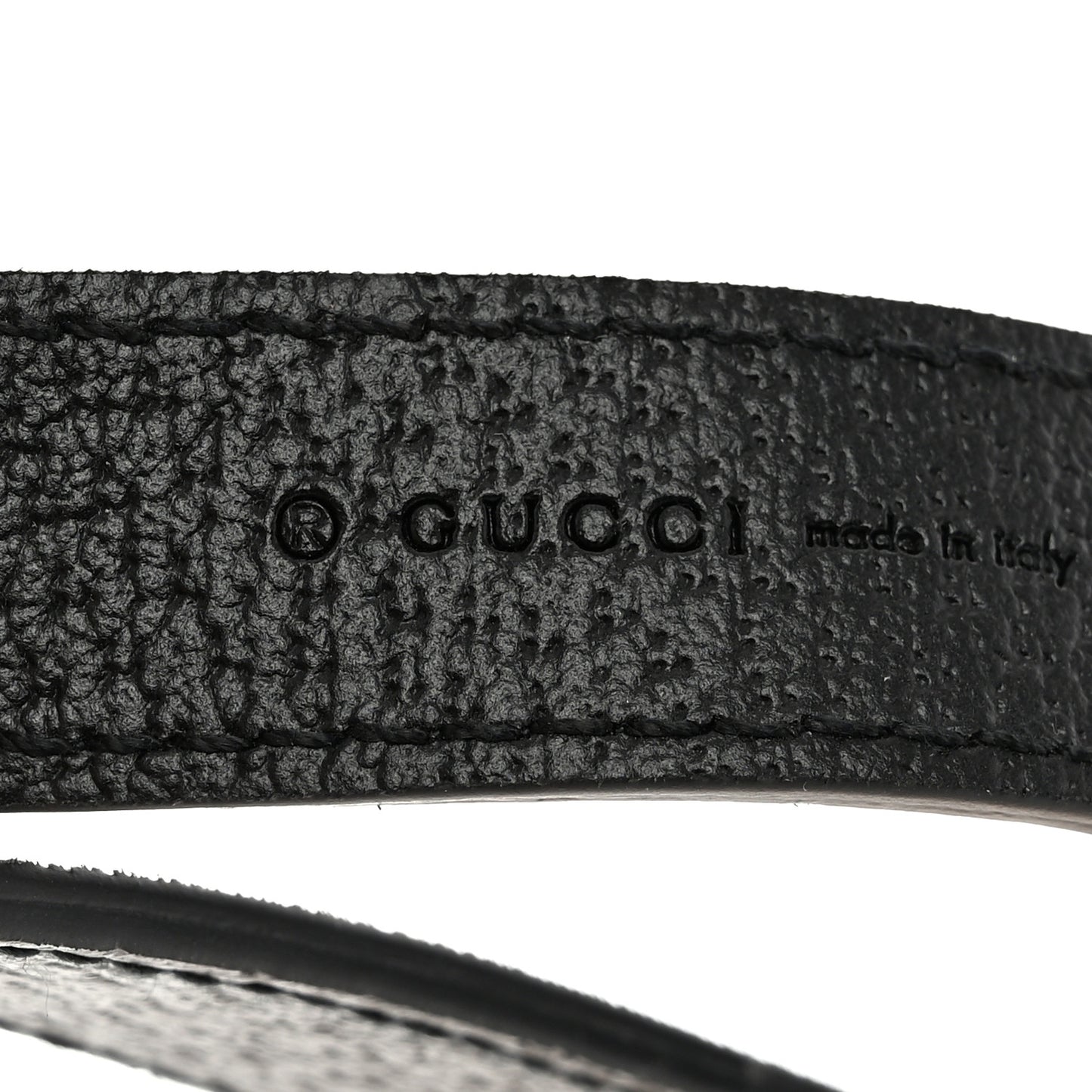 Calfskin Chain Pet Leash Black Gold