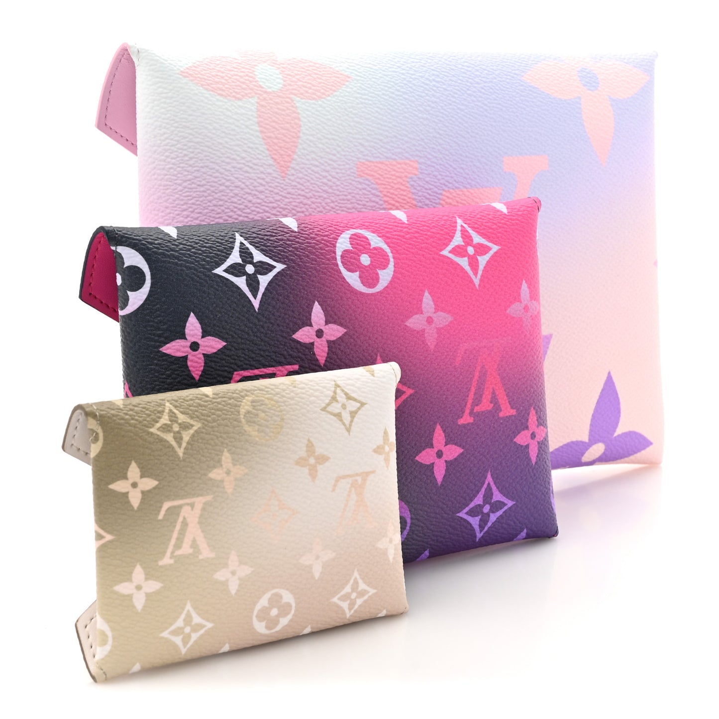 Monogram Giant Spring in the City Kirigami Pochette Set Sunrise Pastel Midnight Fuchsia Sunset Kaki
