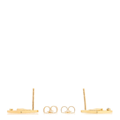 Roberto Coin 18K Yellow Gold Diamond Diamonte Earrings 3 of 4