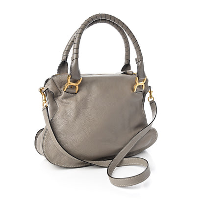 Chloe Calfskin Medium Marcie Satchel Cashmere Grey 2 of 9