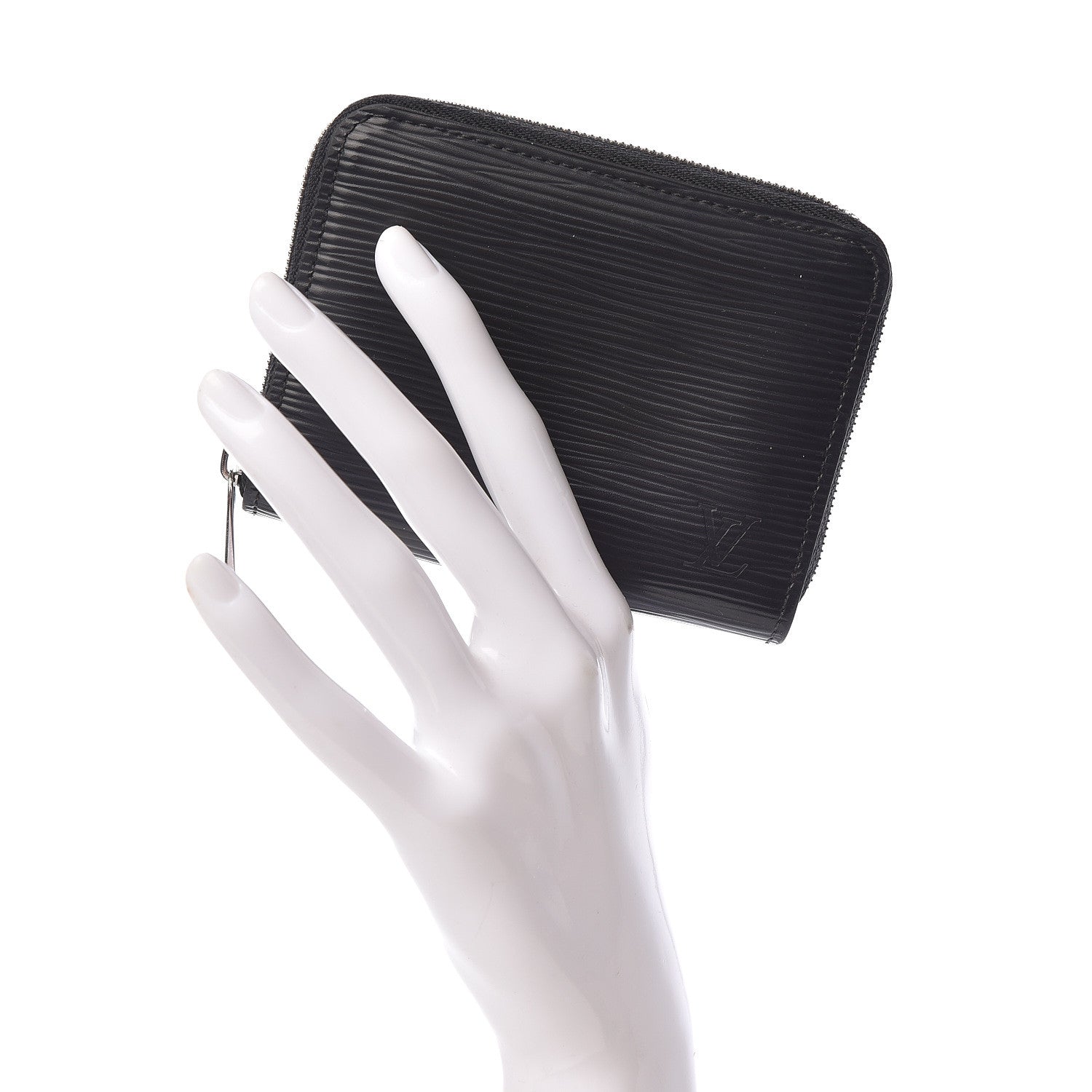 Louis Vuitton Epi Zippy Coin Purse Black 2 of 7